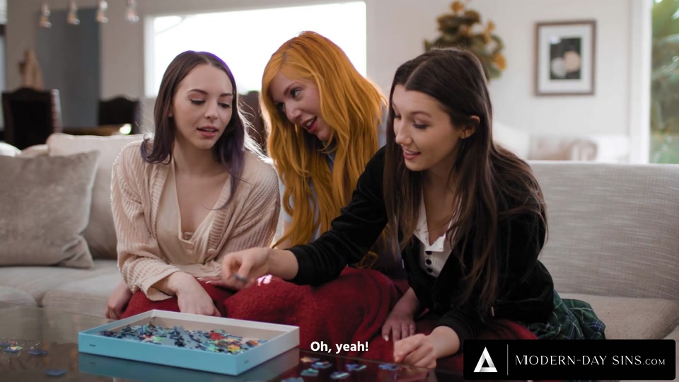 MODERN-DAY SINS - Naughty MILF Neighbor Takes Advantage Of Teen Girls With Hot Lesbian Threesome screenshot 3