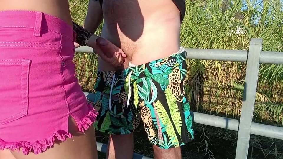 Caught giving a blowjob on the street.