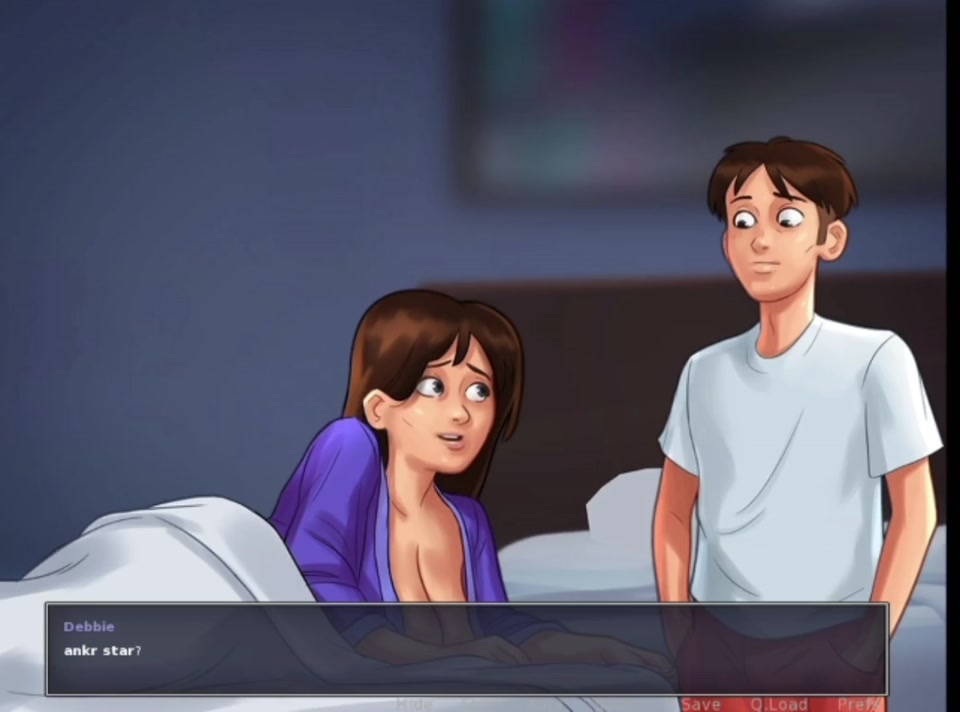 Beautiful stepmom with me over her bed at night screenshot 6