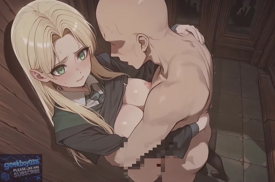 Malfoid(Malfoy) sex with man. Hogwarts. hentai AI video screenshot 4