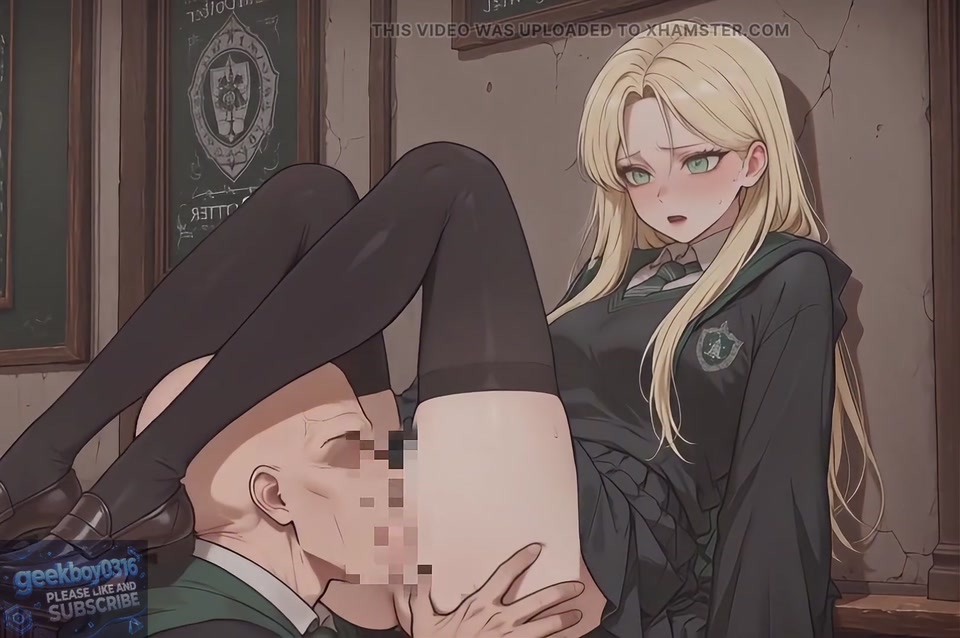Malfoid(Malfoy) sex with man. Hogwarts. hentai AI video screenshot 6