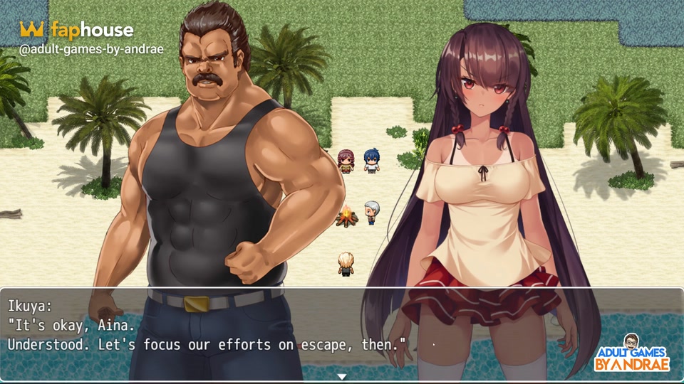 Island Ntr Survival Ss Gameplay Part 1 - 1 Woman and 5 Men in an Island