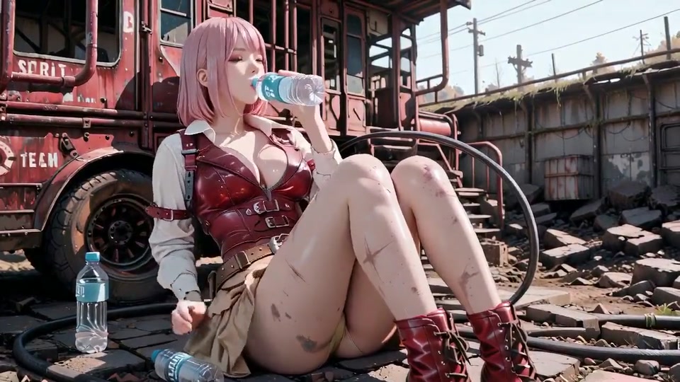 Pink-haired Mech Warrior! the Cold Beauty of the Wasteland screenshot 4