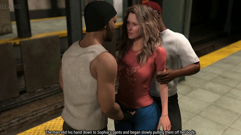 A Wife and Stepmother Real Fucking - Sophia and Patricia Get Fucked with Strangers by the Subway screenshot 3