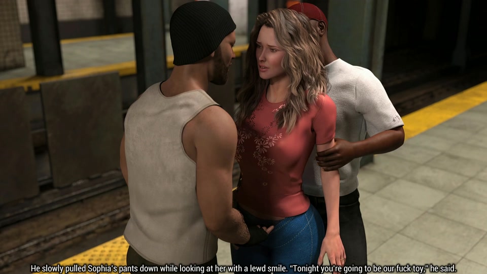A Wife and Stepmother Real Fucking - Sophia and Patricia Get Fucked with Strangers by the Subway screenshot 4