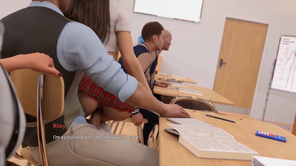 Steps of Debauchery Ep.5.2 - P28b - She Fucks Right in the Lecture Hall Then Tells Her Cuckold Husband All About It screenshot 4