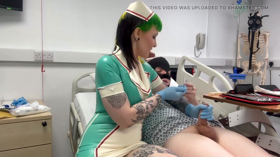 Nurse Ruby's Sounding Exam - Sizing up Her Patient's Tiny Urethra screenshot 6
