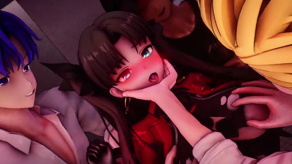Fate Grand Order - Rin Tohsaka Public Toilet Gangbang - 3D Hentai Animations screenshot 2