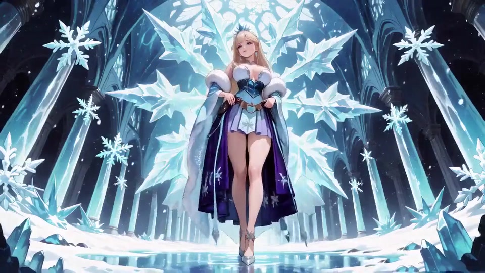 Icy Goddess Gets Wet! Blonde Secretary in a Dreamy Crystal Bedroom, Lazily Sprawled yet Eyes Wild