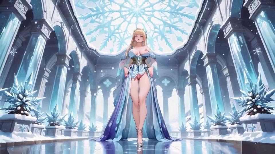 Icy Goddess Gets Wet! Blonde Secretary in a Dreamy Crystal Bedroom, Lazily Sprawled yet Eyes Wild screenshot 3