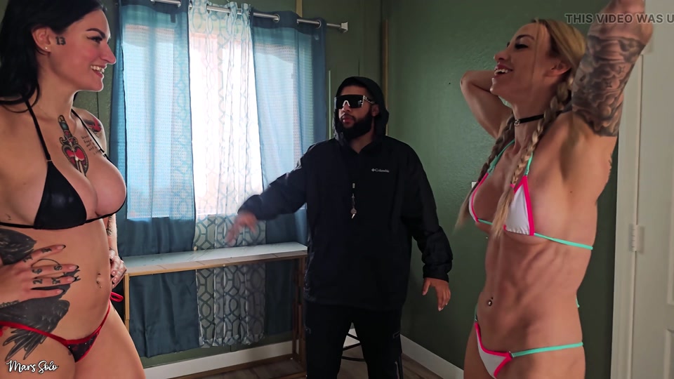 Bikini Belly Punch Challenge Mars Solo Vs Tatiana Vex Featuring the Lion screenshot 5