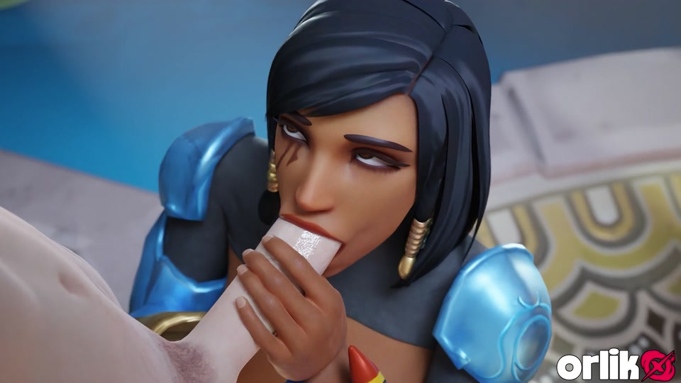 Pharah From Overwatch - Gym Training Session Blowjob & Wild Anal Fuck with Facial Ending 3D Animation screenshot 2