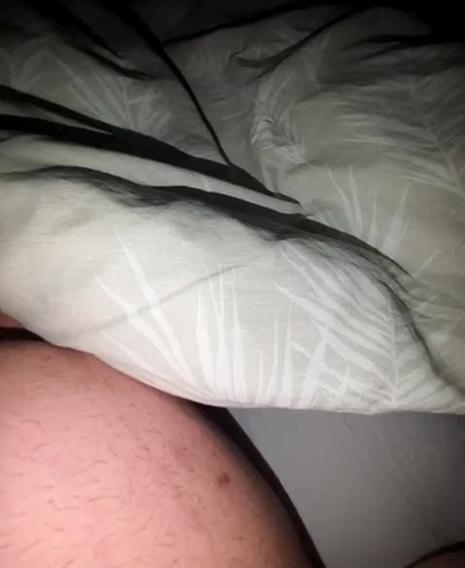 Step Mom and Step Son Share One Hotel Bed and handjob his big dick in erection screenshot 5