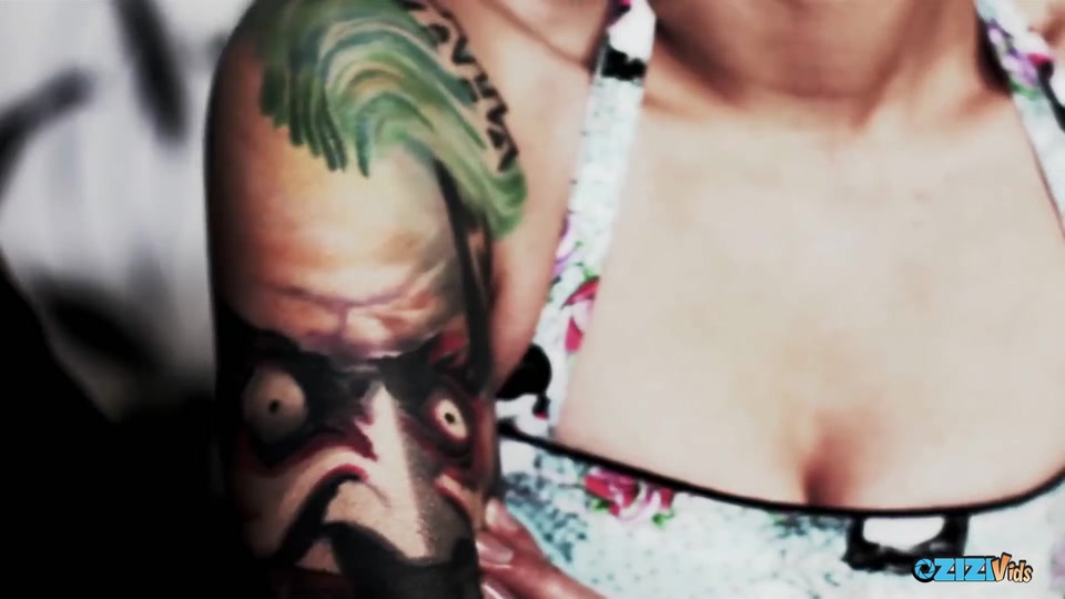 First Comes the Tattoo Then Come the Stunning Big Natural Tits Into Front View screenshot 4
