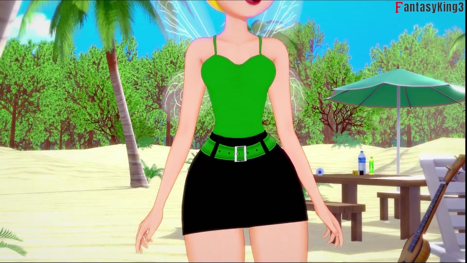 tinkerbell deepthroat on the beach screenshot 2