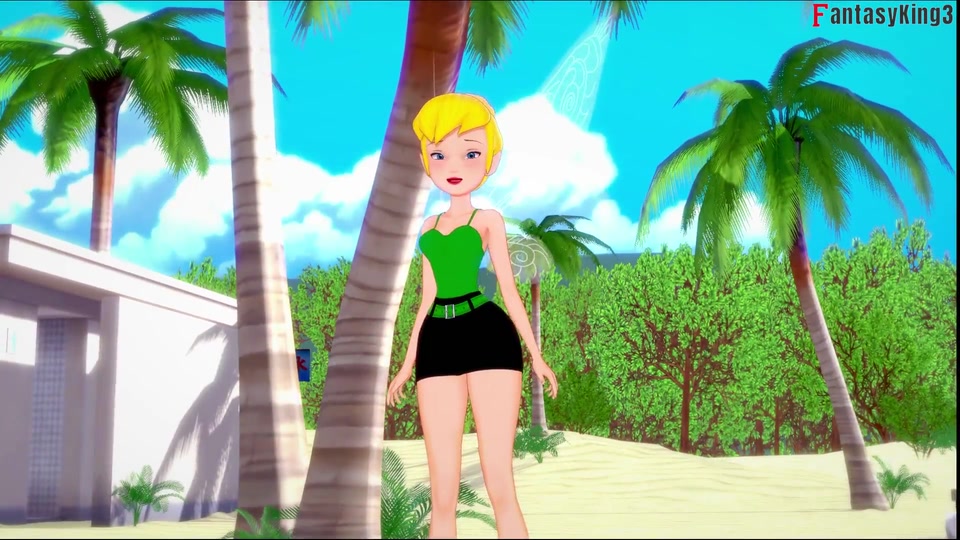 tinkerbell deepthroat on the beach screenshot 3