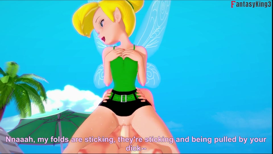 tinkerbell deepthroat on the beach screenshot 5