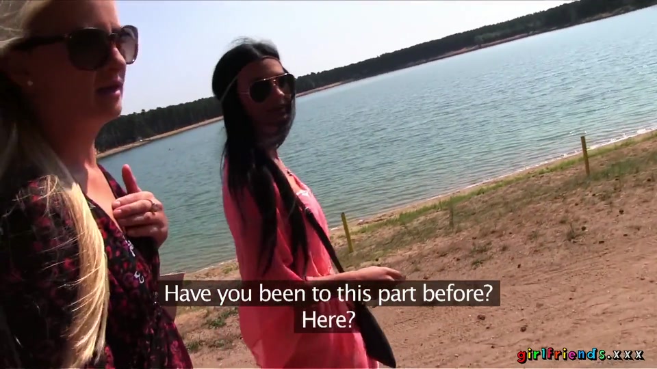Girlfriends XXX - Keira Spreads Kayla's Trimmed Pussy Wide to Enjoy Sweet Licking & Outdoors Foreplay screenshot 4