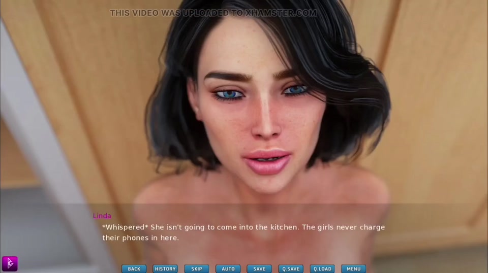 Big boobs and big ass beauty gives her crush a blowjob and gets face fucked - gameplay part 6 screenshot 4