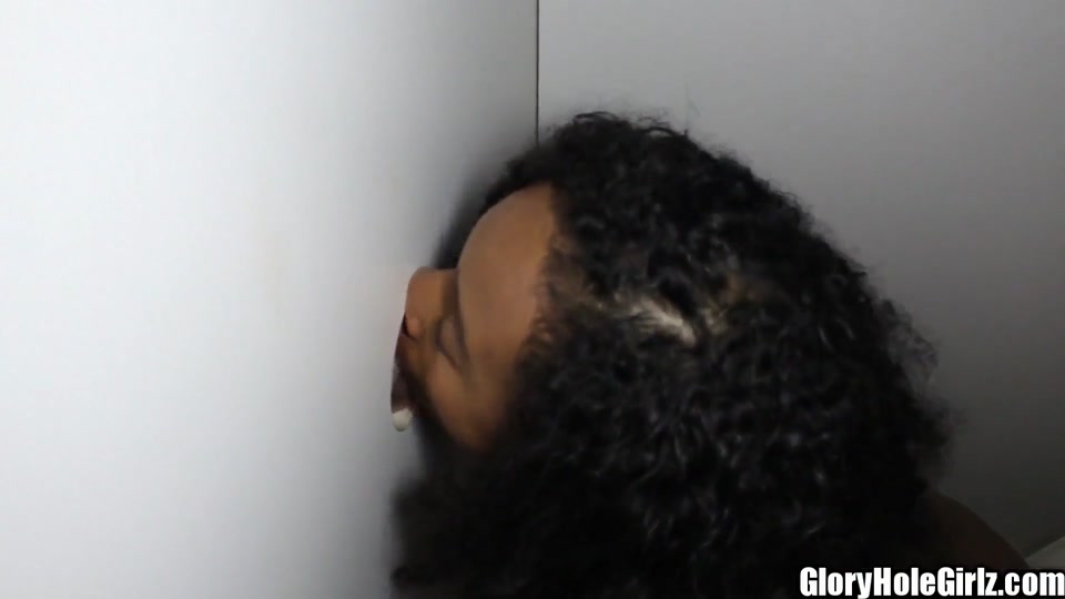 Happy Beauty Black Chick Big Tits Ivy Sucks Fucks Lucky Cocks n Balls in GloryHole!
