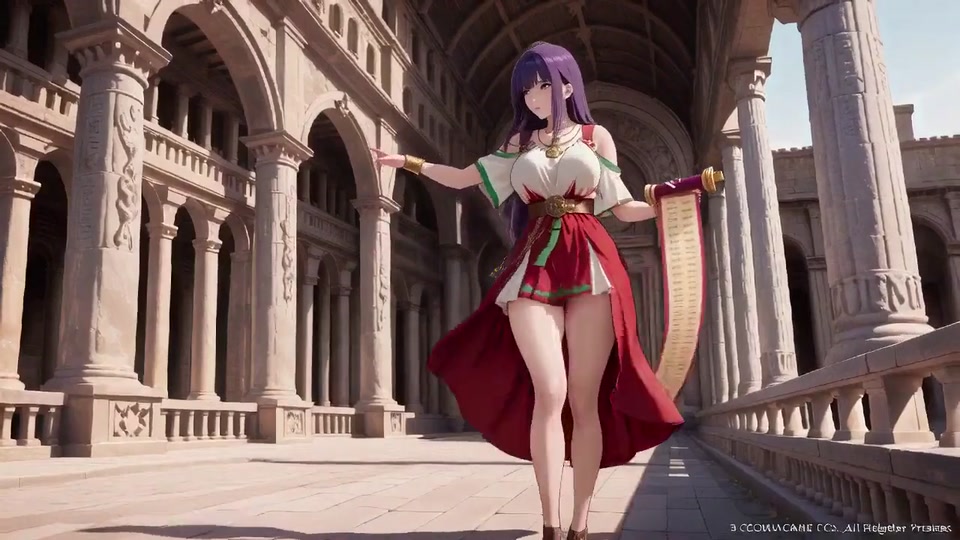 Purple Hairs Roman Holiday! Secrets Under the Red & White Robes screenshot 6