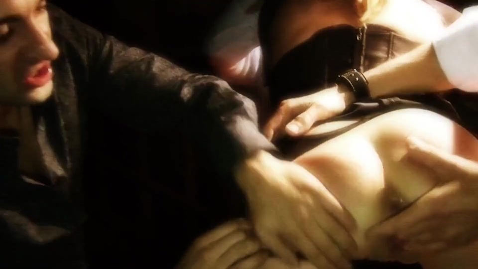 Plugged-in Cunts Scene-4 Horny Blonde in Lingerie Fucked by 3 Cocks at Once screenshot 3