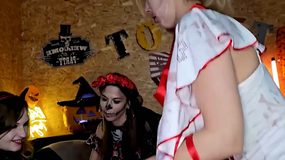 The Halloween Lesbian Orgy Scream of Pleasure - Part 1 screenshot 3
