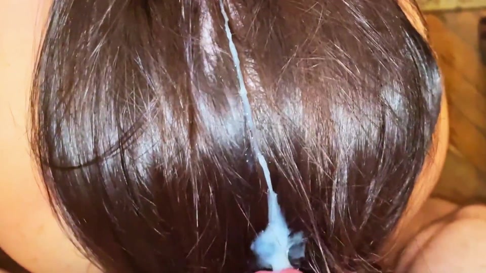 This Natural Remedy Will Strengthen Your HAIR! Cumshot on Hair. Brushing Cum Into Hair. screenshot 2