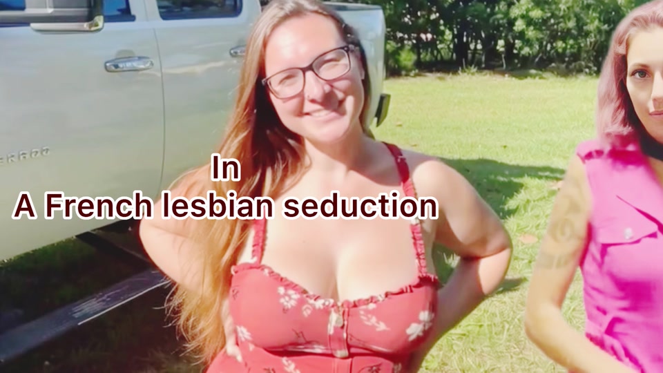 A French Tattooed lesbian was all over my tits outside in front of the neighbors ravishing my body and I loved it! screenshot 4