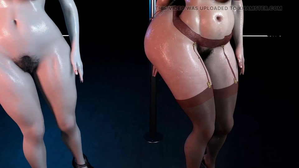 3D BBW MILF Stripper Naked Her Hair Pussy Got Fucked by BBC screenshot 4